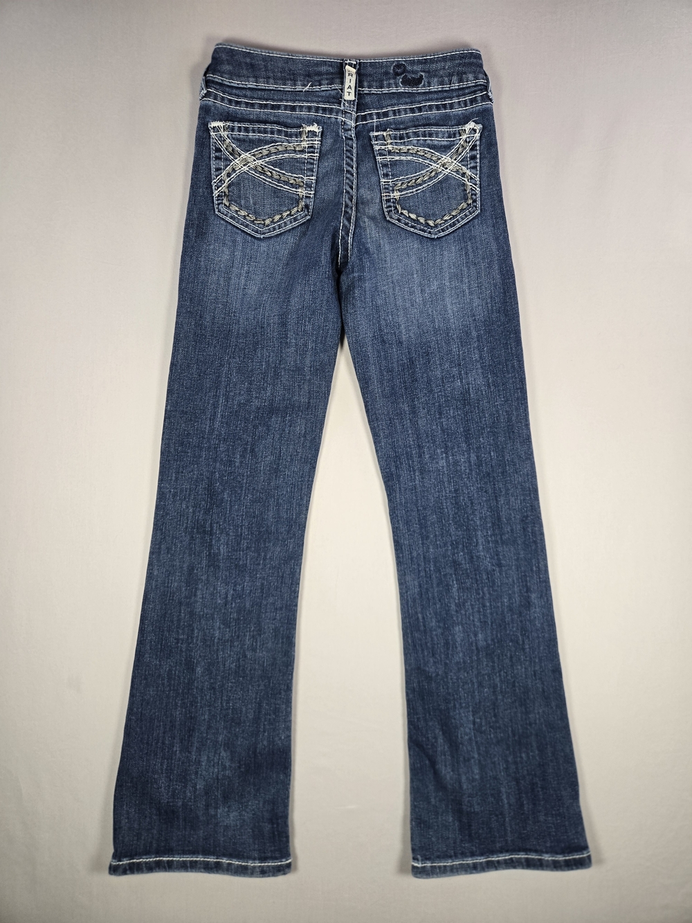 Ariat Girls REAL Bootcut Entwined Cowgirl Western Jeans Dresden Wash Size 10